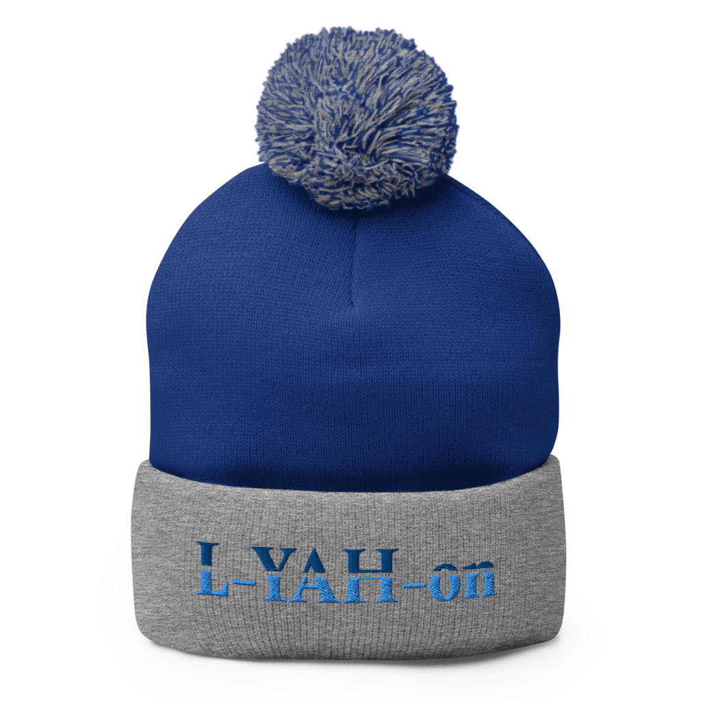 L-YAH-on Pom-Pom Knit Beanie - lifestyle