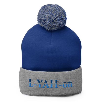 L-YAH-on Pom-Pom Knit Beanie - lifestyle