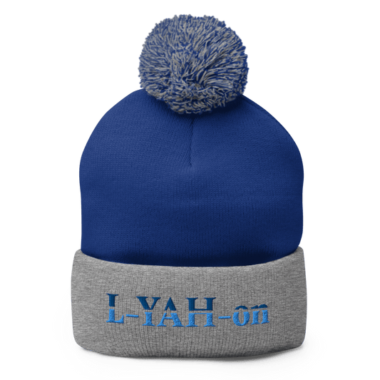 L-YAH-on Pom-Pom Knit Beanie - lifestyle