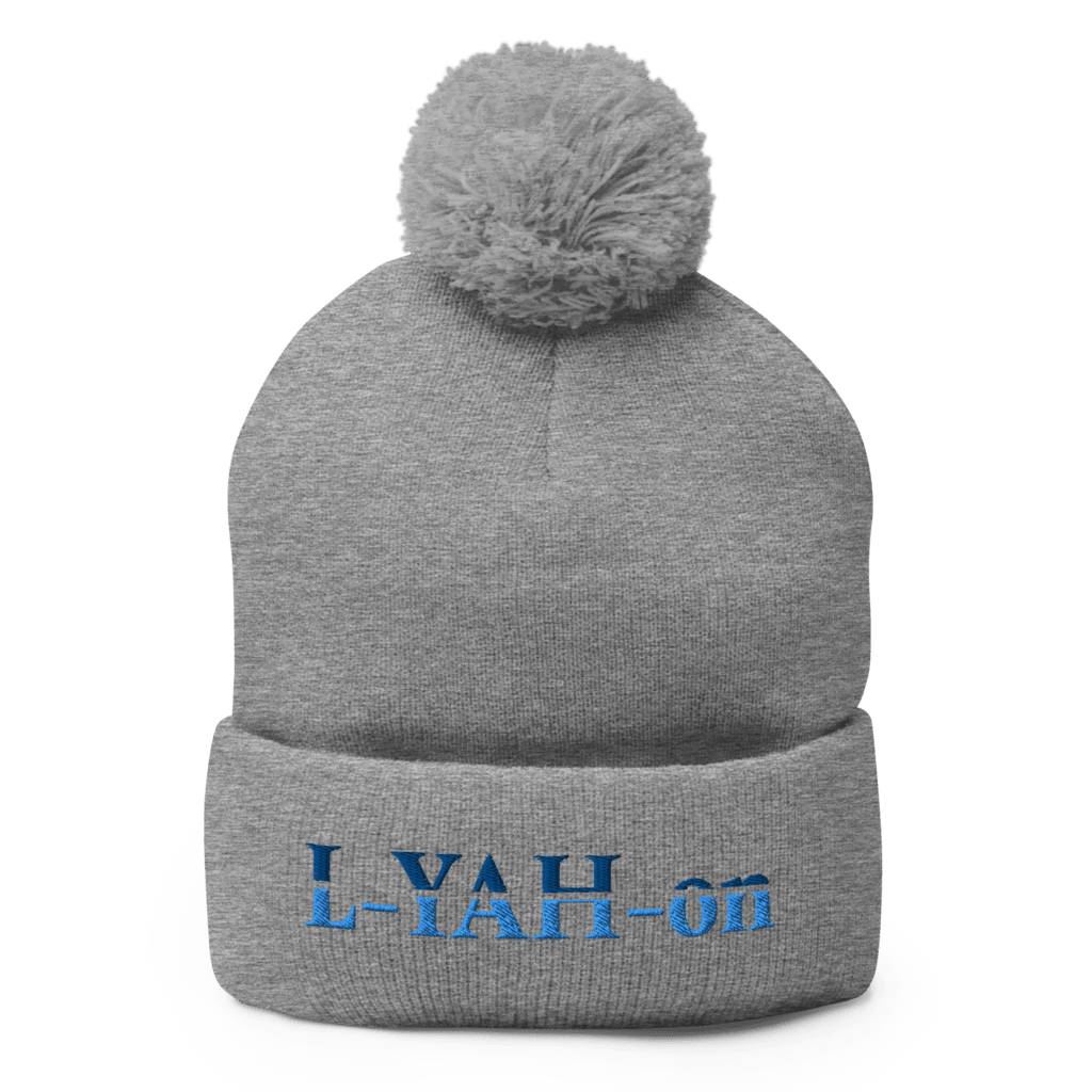 L-YAH-on Pom-Pom Knit Beanie - lifestyle
