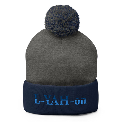 L-YAH-on Pom-Pom Knit Beanie - lifestyle