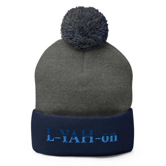 L-YAH-on Pom-Pom Knit Beanie - lifestyle
