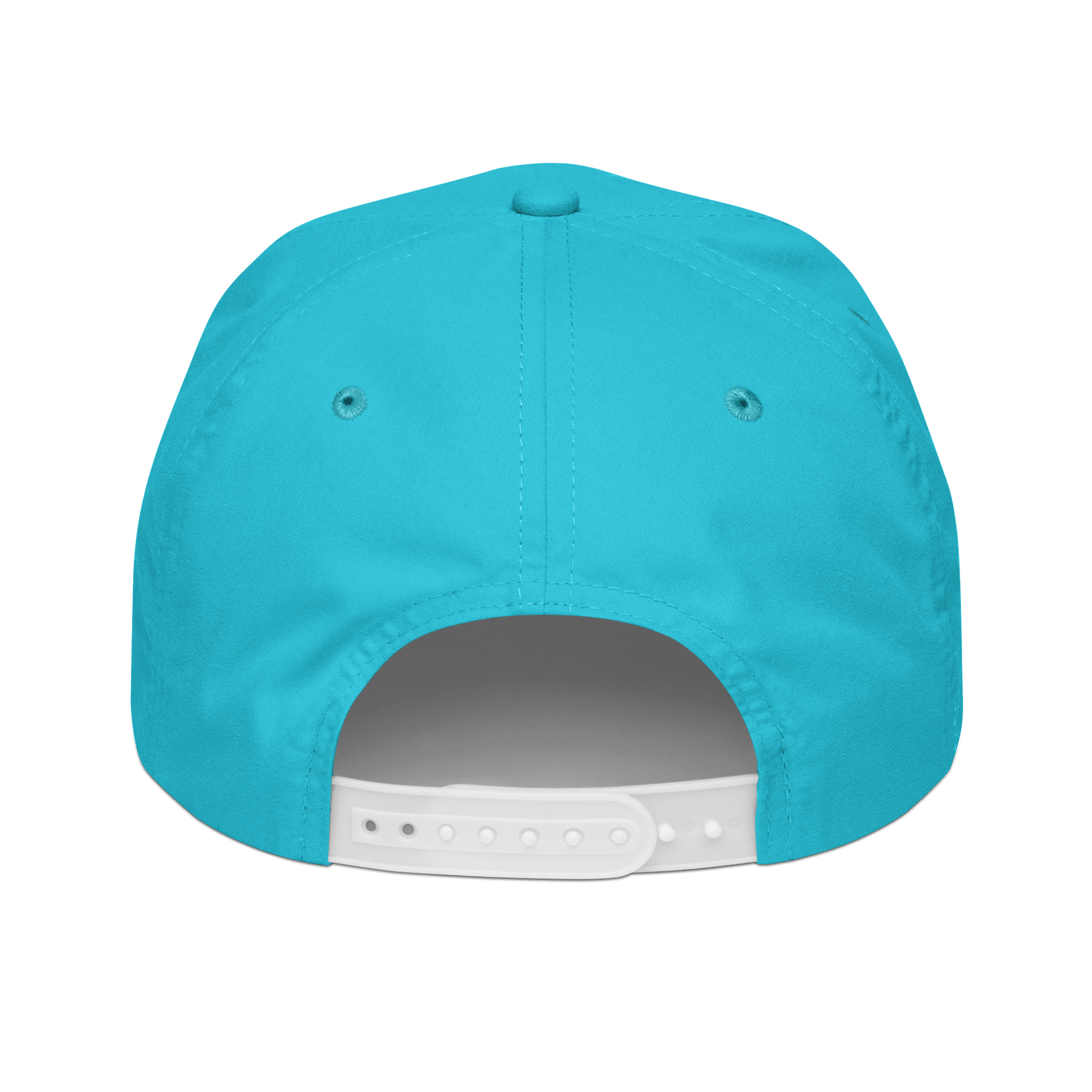 L - YAH - on Turquoise Principality Cap - L - YAH - on Snapback Hat