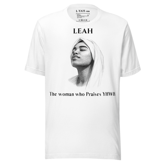 Leah T-shirt - L - YAH - on T-Shirt - Hebrew from the Bible