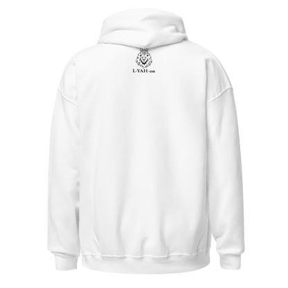 White hoodie - Logo faith-based online store