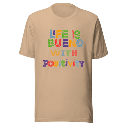 inspirational graphic t-shirt with positive message