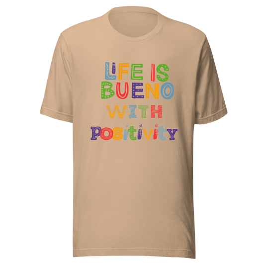 inspirational graphic t-shirt with positive message