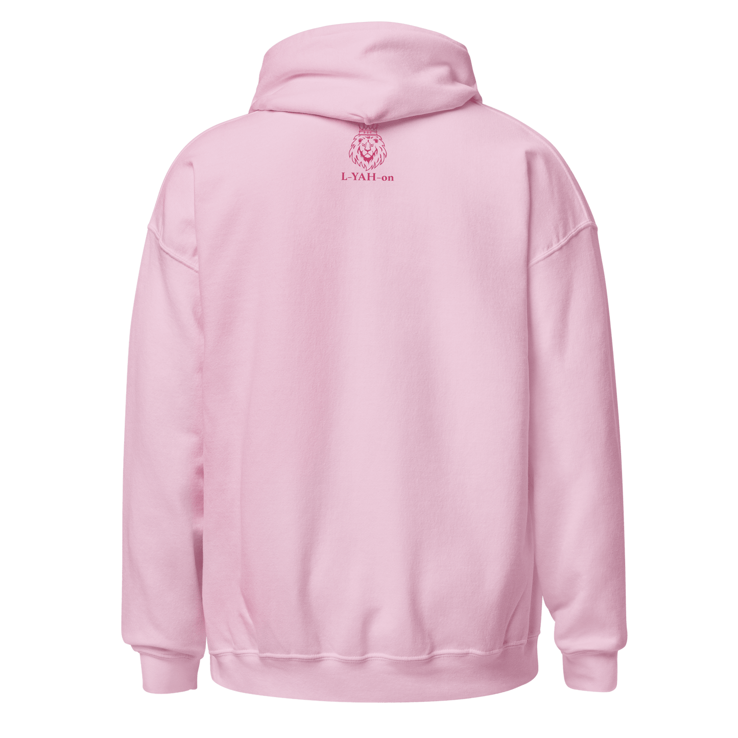 Pink hoodie on a white background