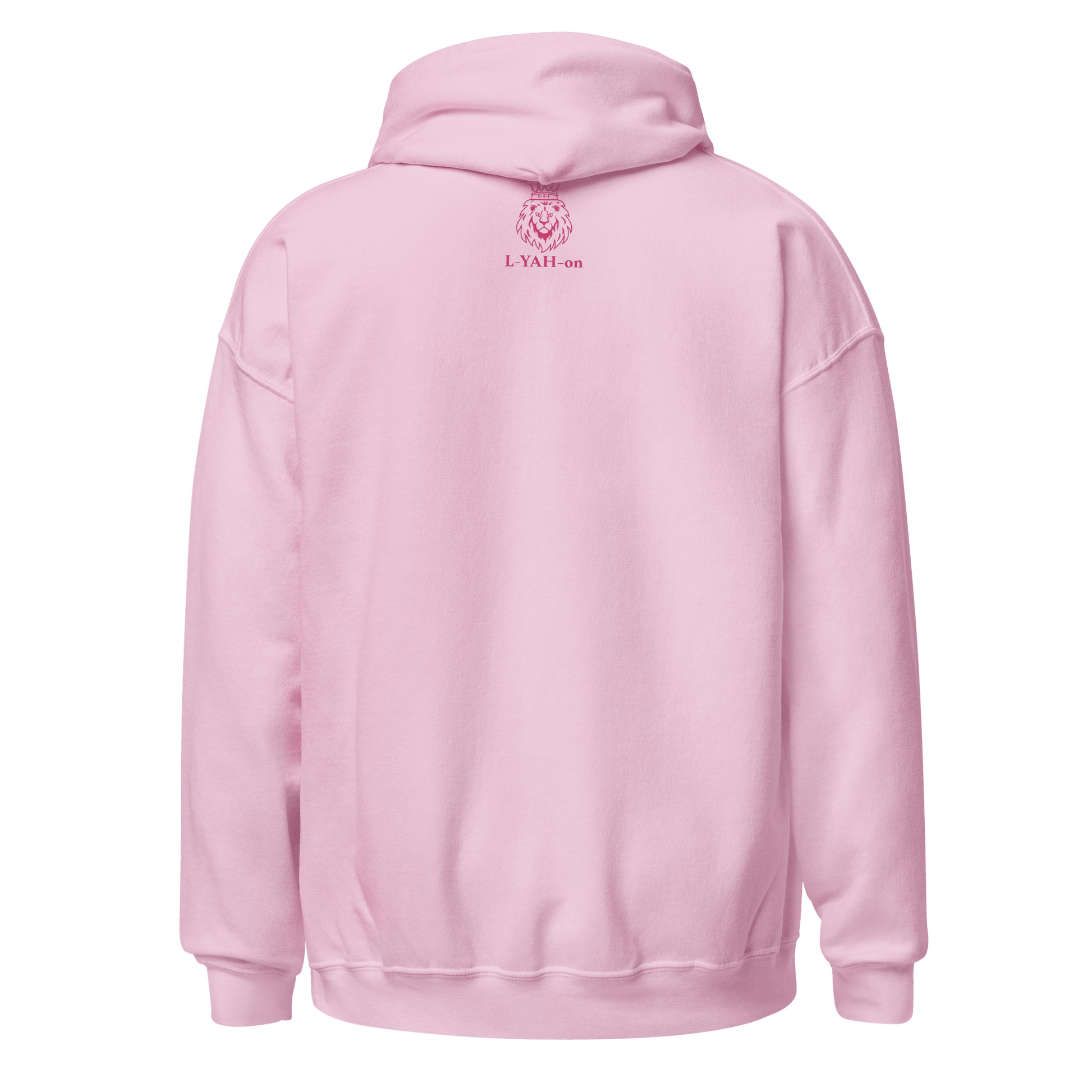 Pink hoodie on a white background