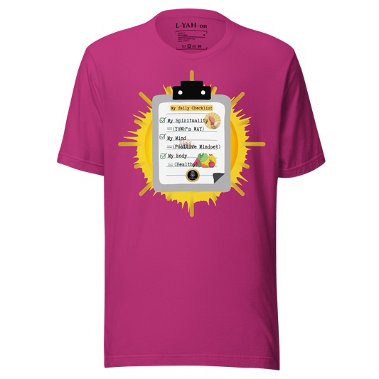 My Everyday Checklist T-Shirt. - Inspirational and motivational t-shirt - faith-based apparel