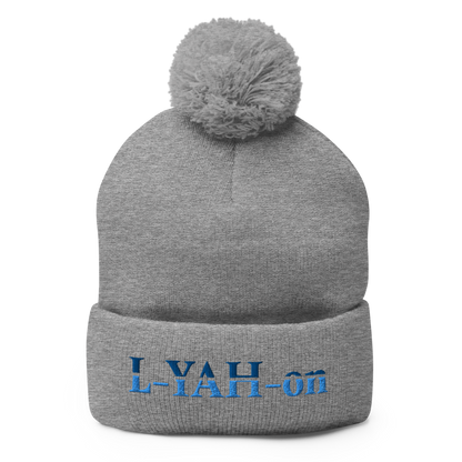 L-YAH-on Pom-Pom Knit Beanie