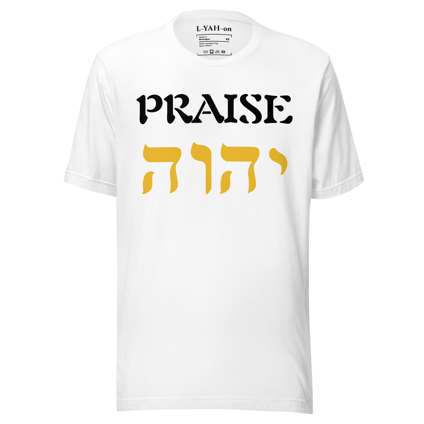 Praise YHWH T-Shirt - L - YAH - on