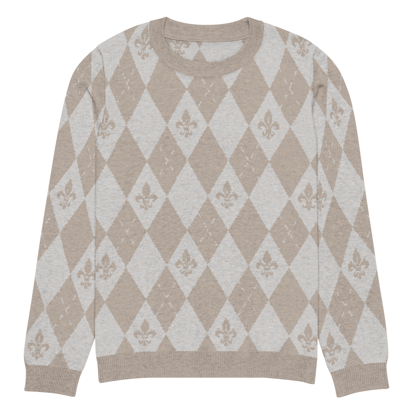 Royal Creme Knitted Sweater - L - YAH - on