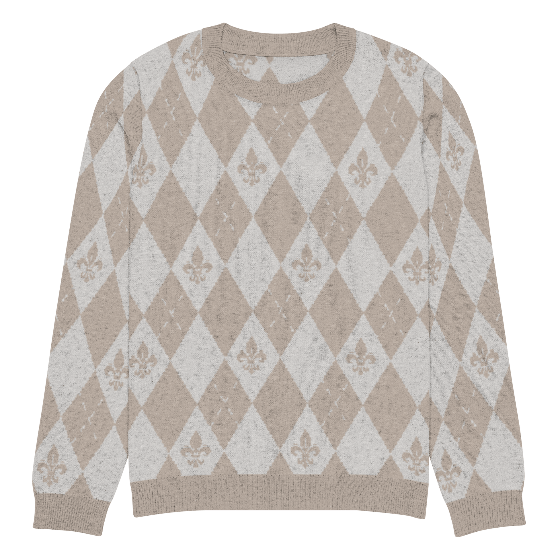 Royal Creme Knitted Sweater - L - YAH - on