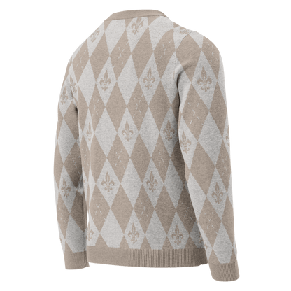 Royal Creme Knitted Sweater - L - YAH - on