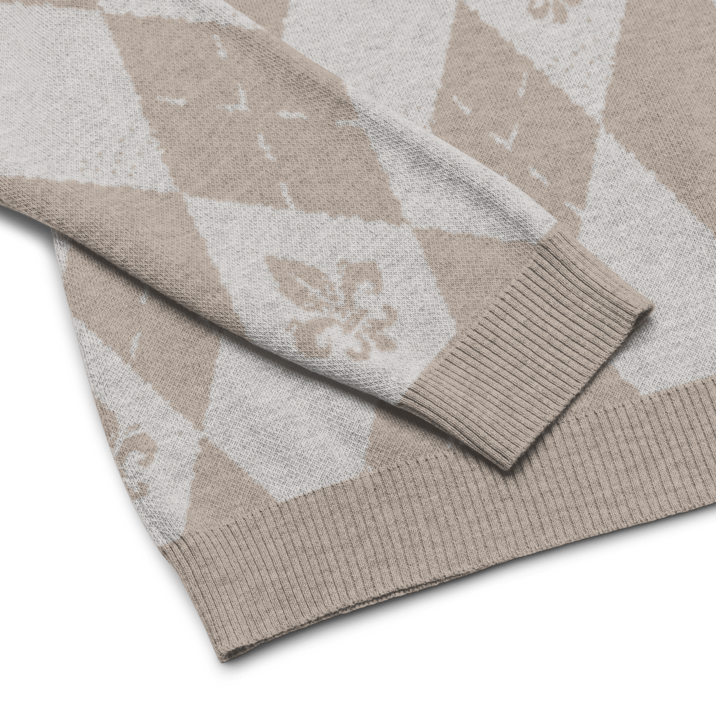 Royal Creme Knitted Sweater - L - YAH - on