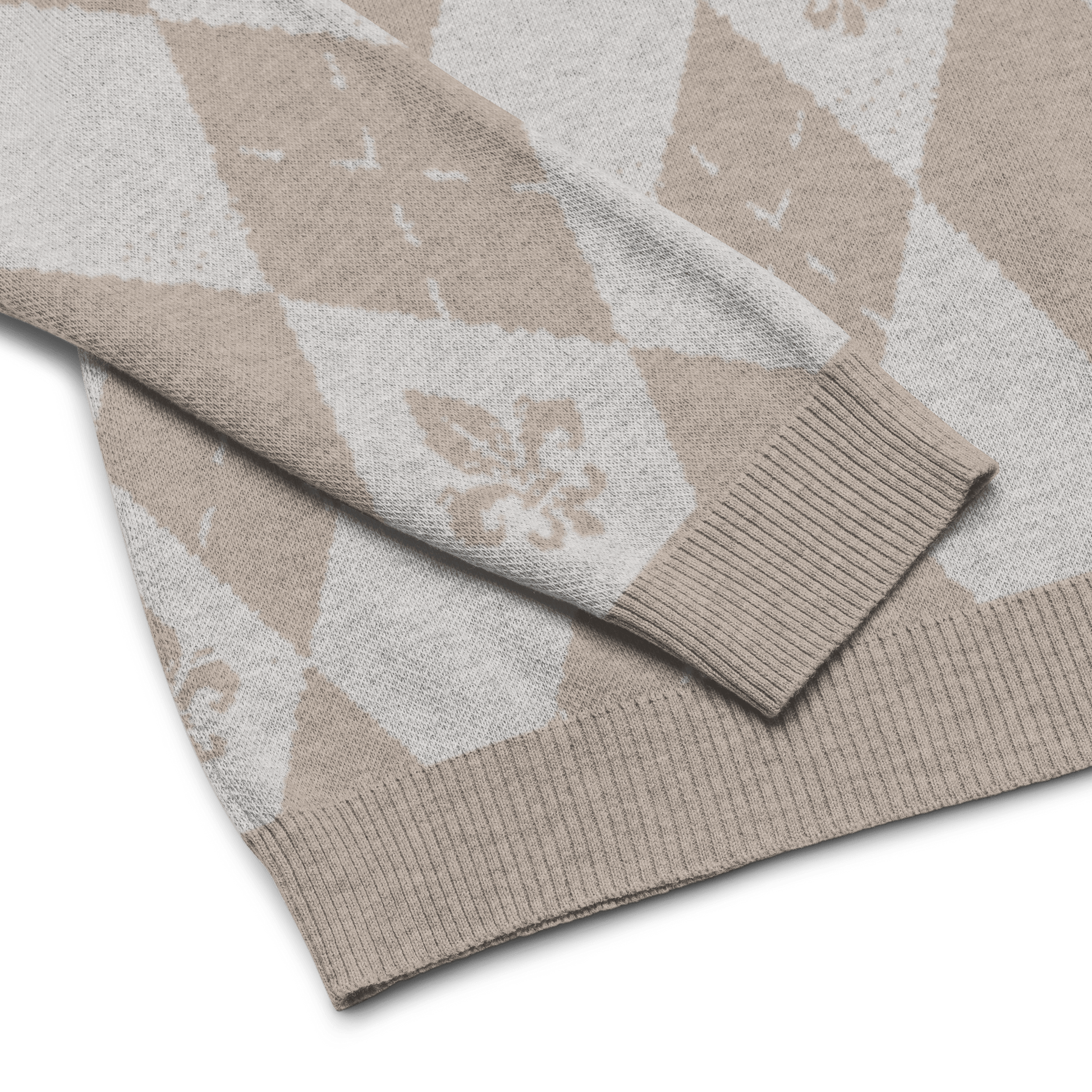 Royal Creme Knitted Sweater - L - YAH - on