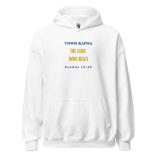 Sacred Names of YHWH Hoodie - YHWH RAPHA - L - YAH - onHoodie