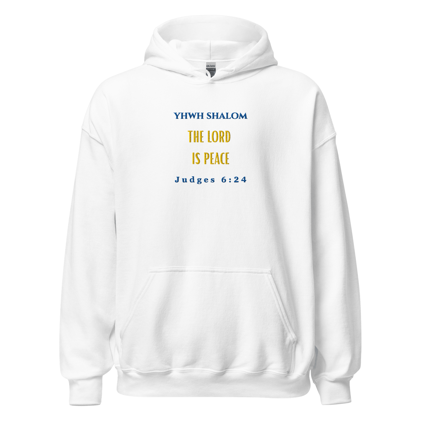 Sacred Names of YHWH Hoodie - YHWH SHALOM - L - YAH - onHoodie