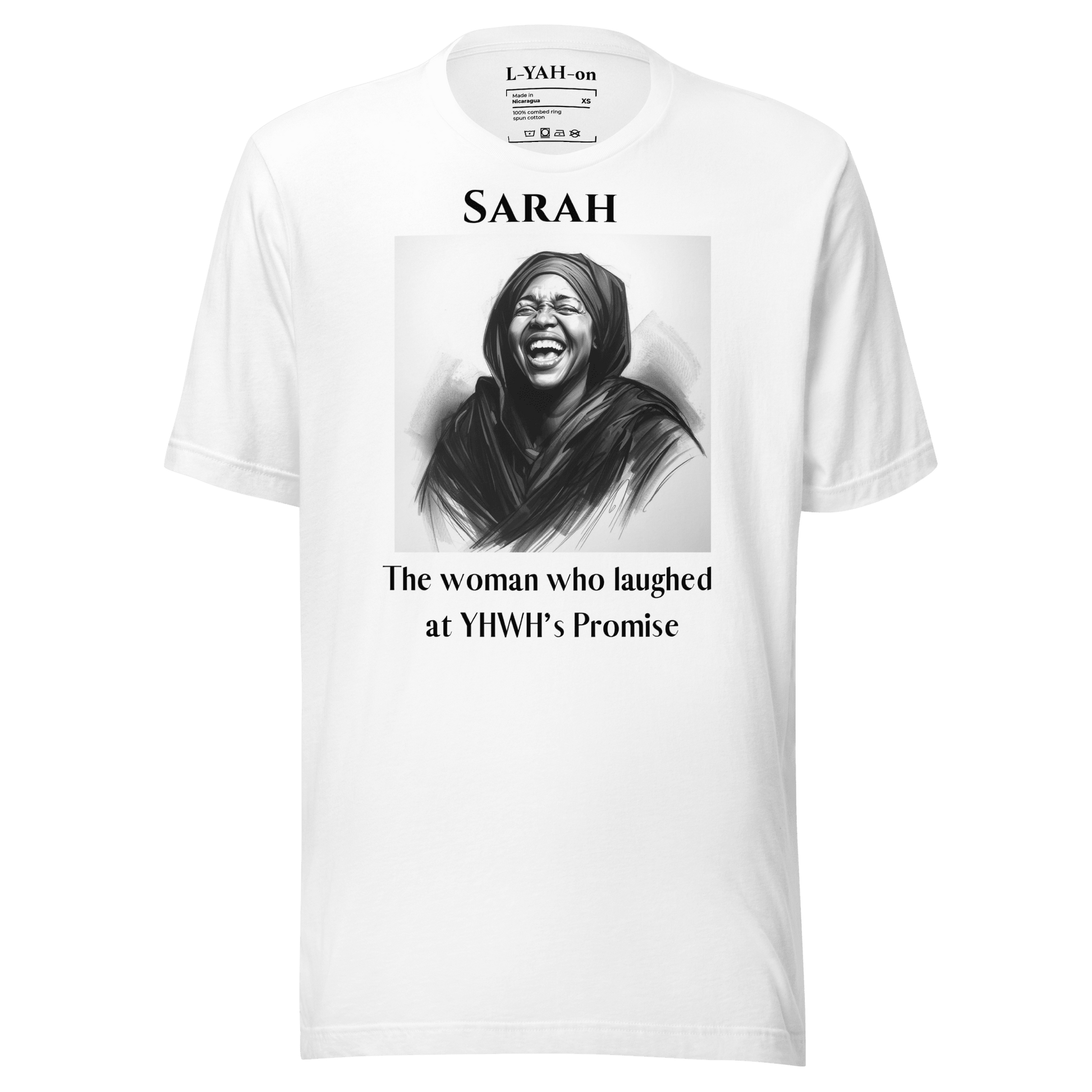 Sarah T-shirt - Hebrew Matriarch from the Bible - faith-based online store - Heroine