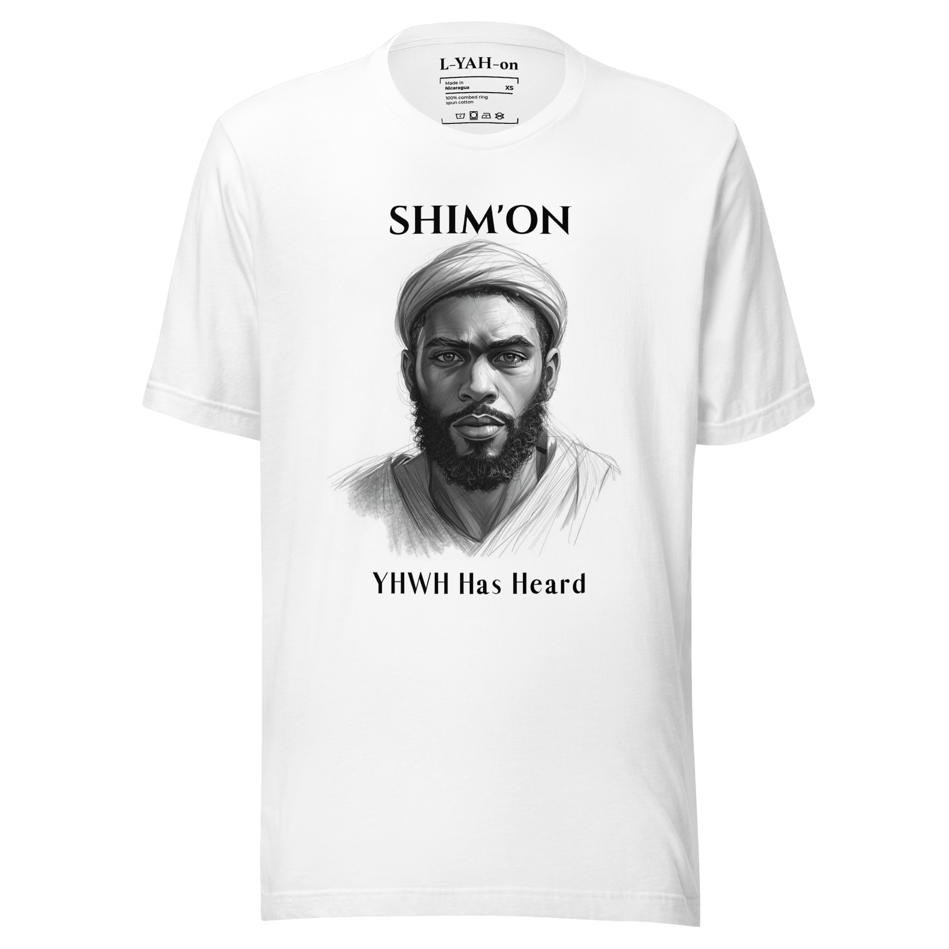 Shim'on T-Shirt — YHWH Has Heard - L - YAH - on