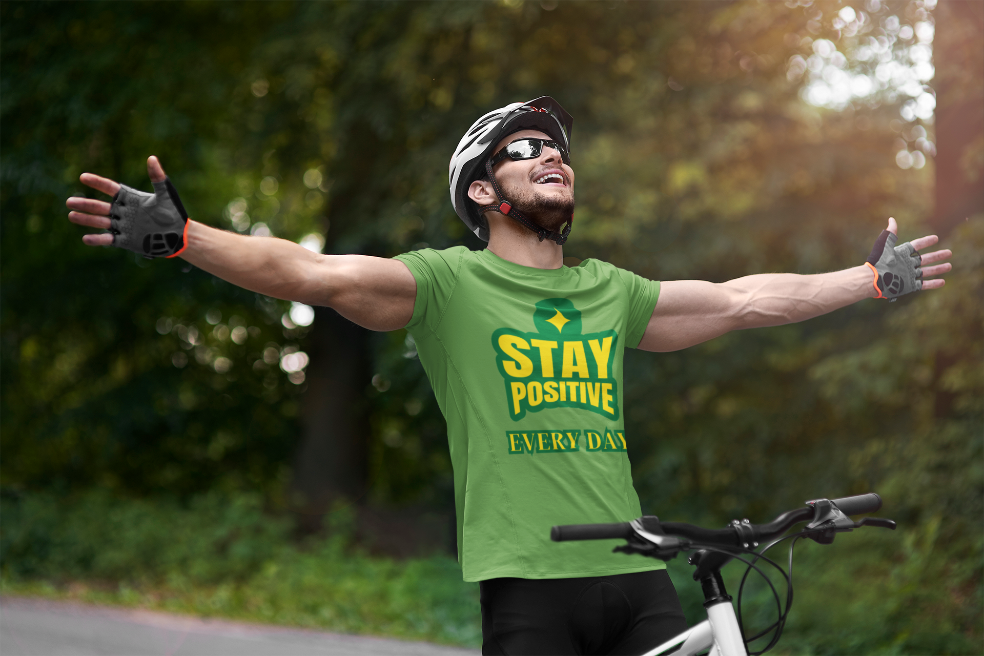 positive quote t-shirt - stay positive t-shirt