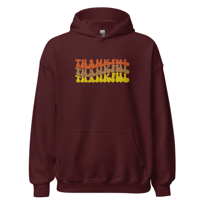 L-YAH-on Thankful Embroidery Hoodie
