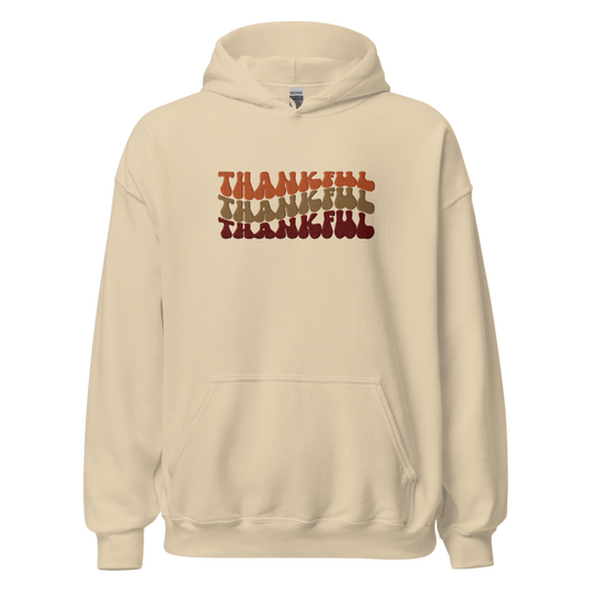 L-YAH-on Thankful Embroidery Hoodie