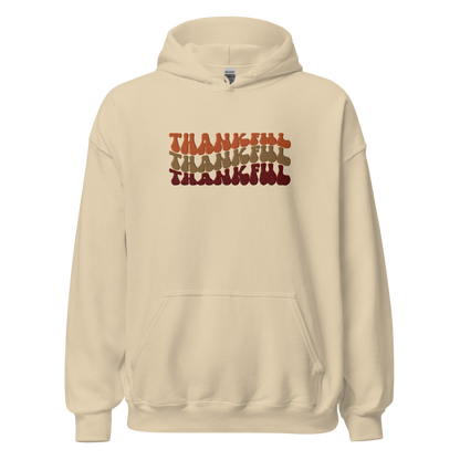 L-YAH-on Thankful Embroidery Hoodie