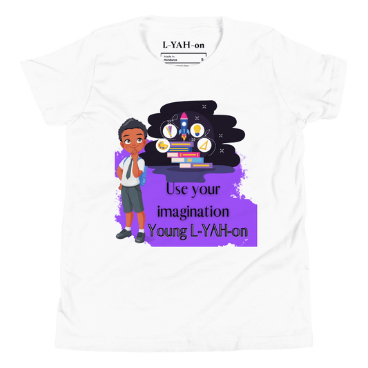 Use Your Imagination Young L - YAH - on T-Shirt - L - YAH - onYouth Jersey T-Shirt