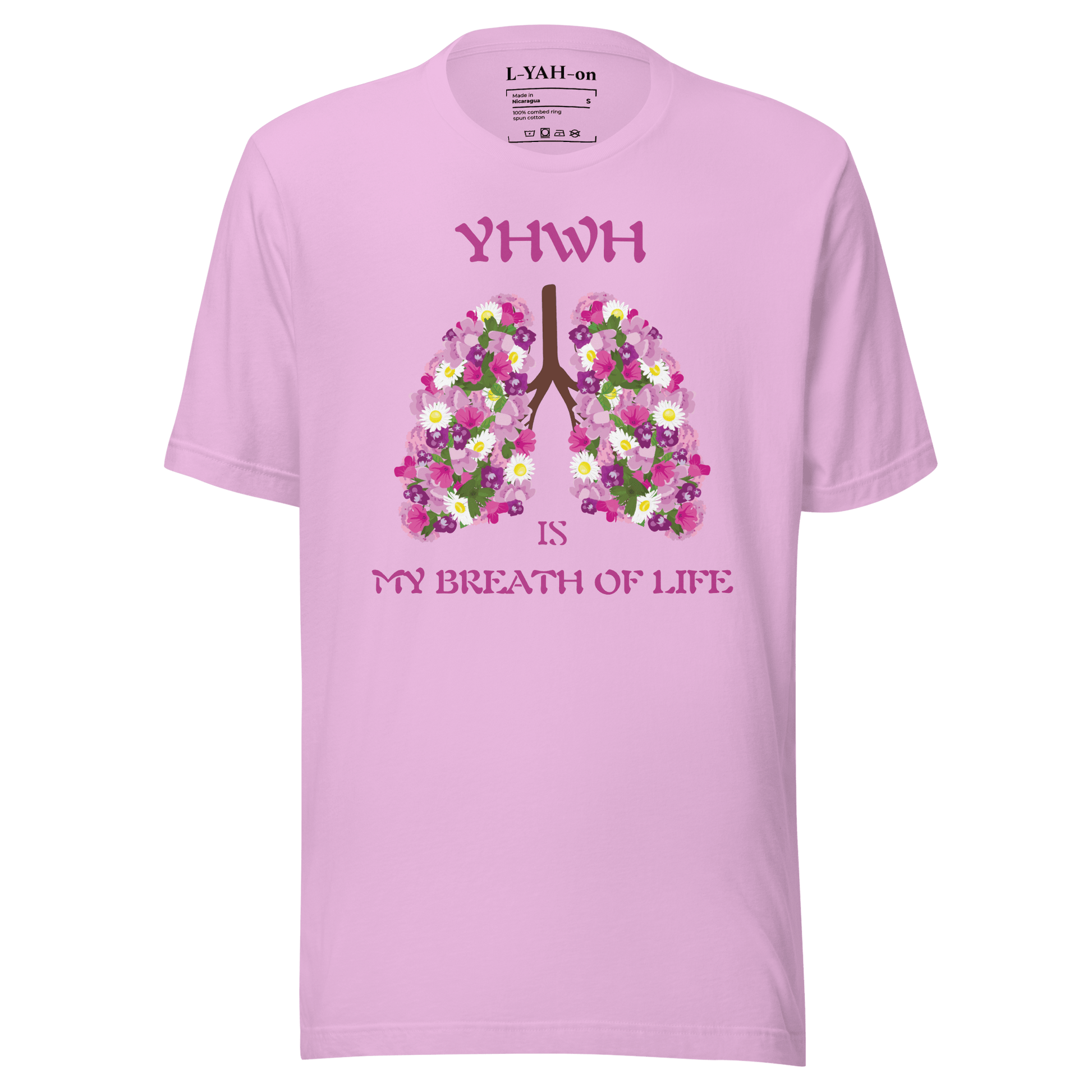 YHWH Breath Of Life T-Shirt - L - YAH - on