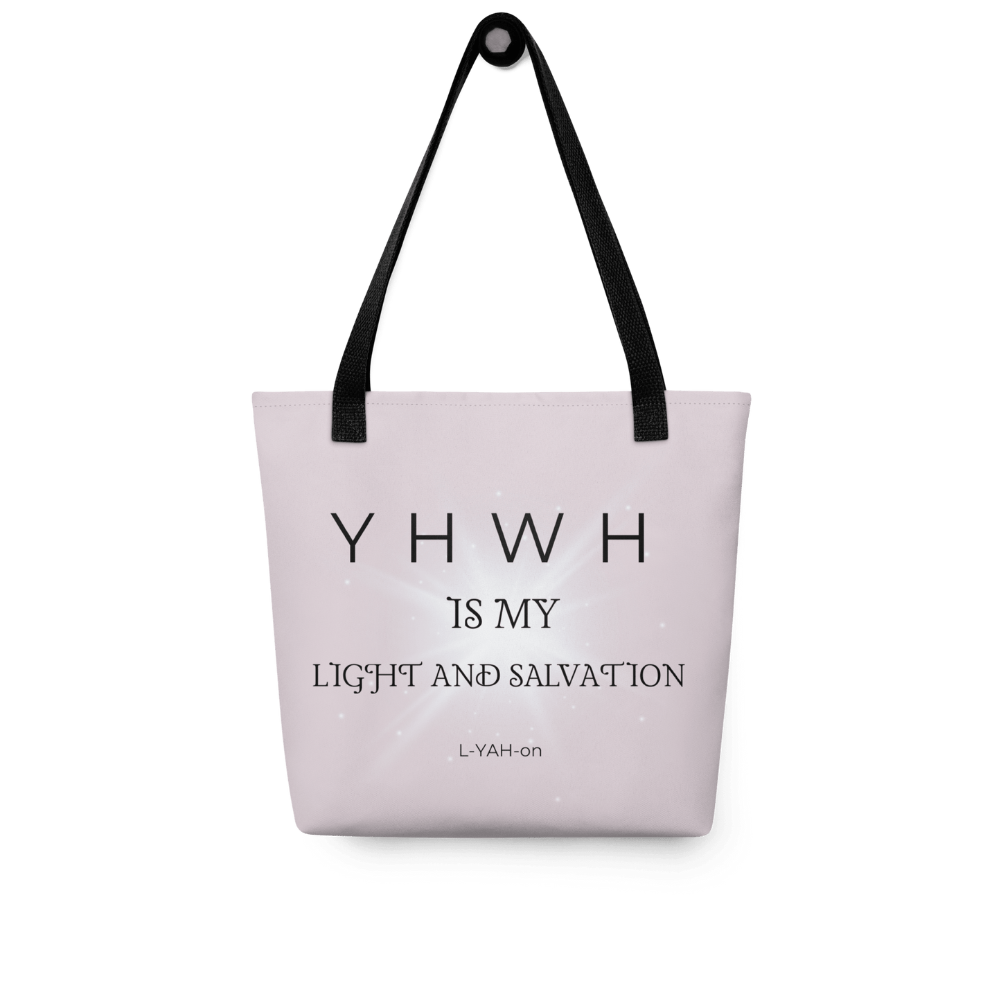 YHWH Is My Light and Salvation Tote Bag - L - YAH - onTote bag