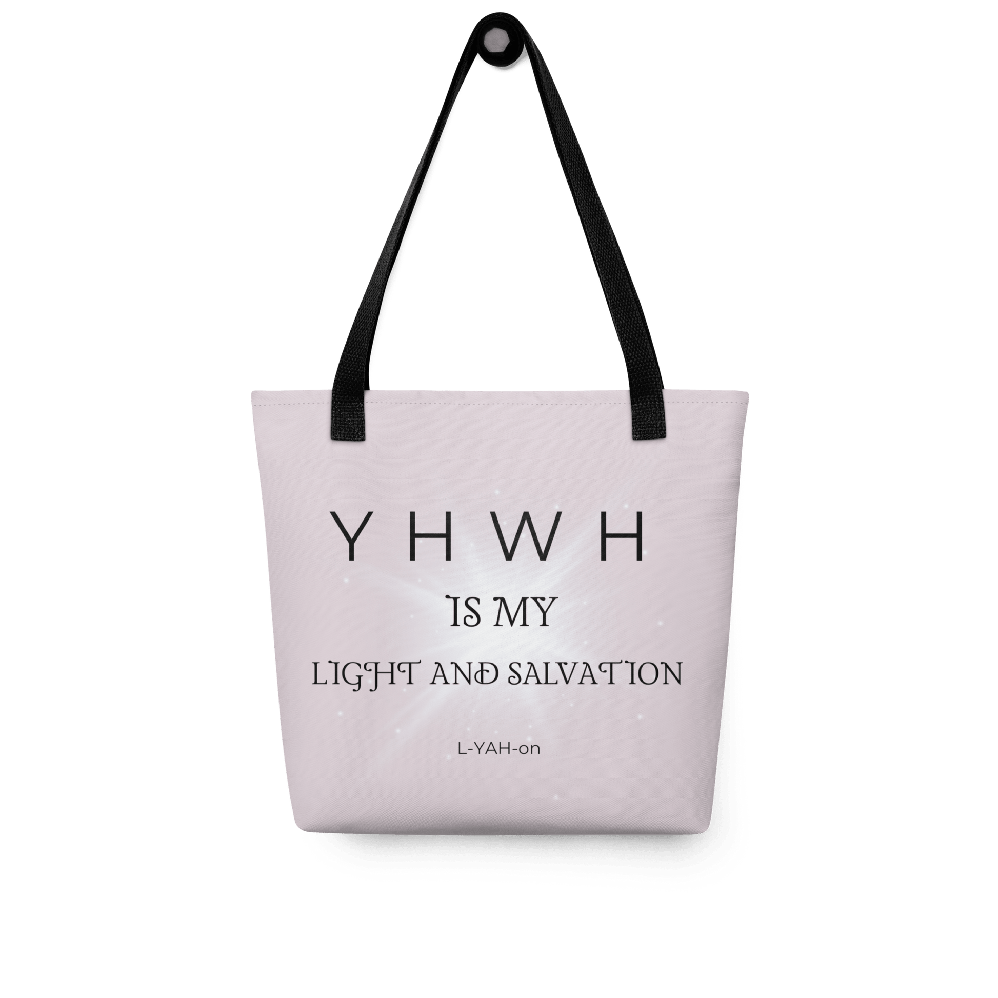 YHWH Is My Light and Salvation Tote Bag - L - YAH - onTote bag