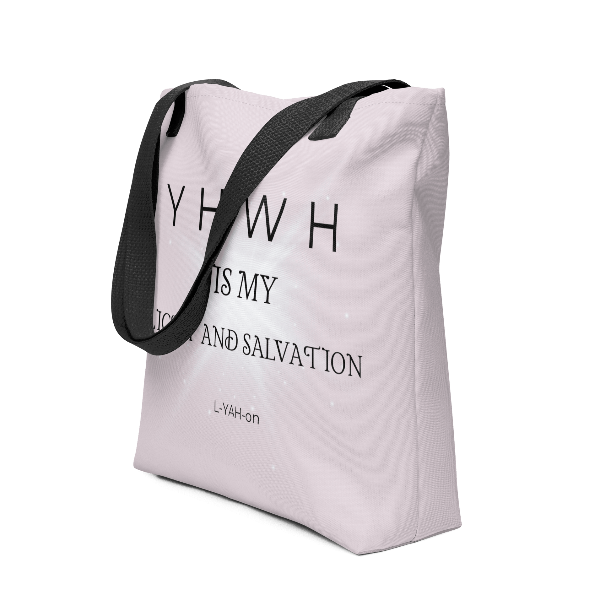 YHWH Is My Light and Salvation Tote Bag - L - YAH - onTote bag