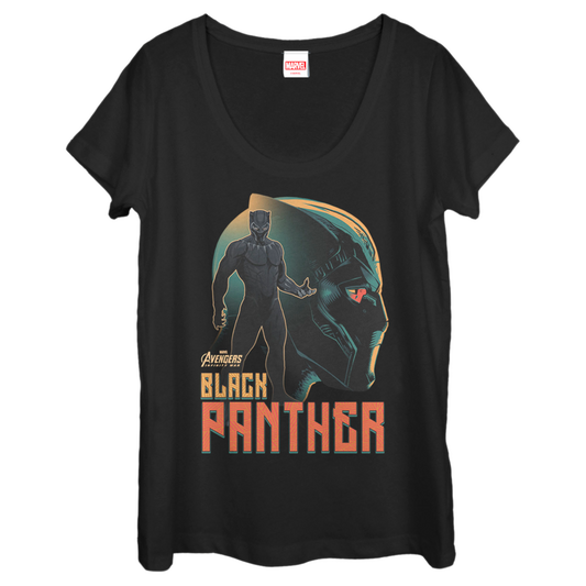 Camiseta de mujer Marvel King Wakanda Sil con cuello redondo