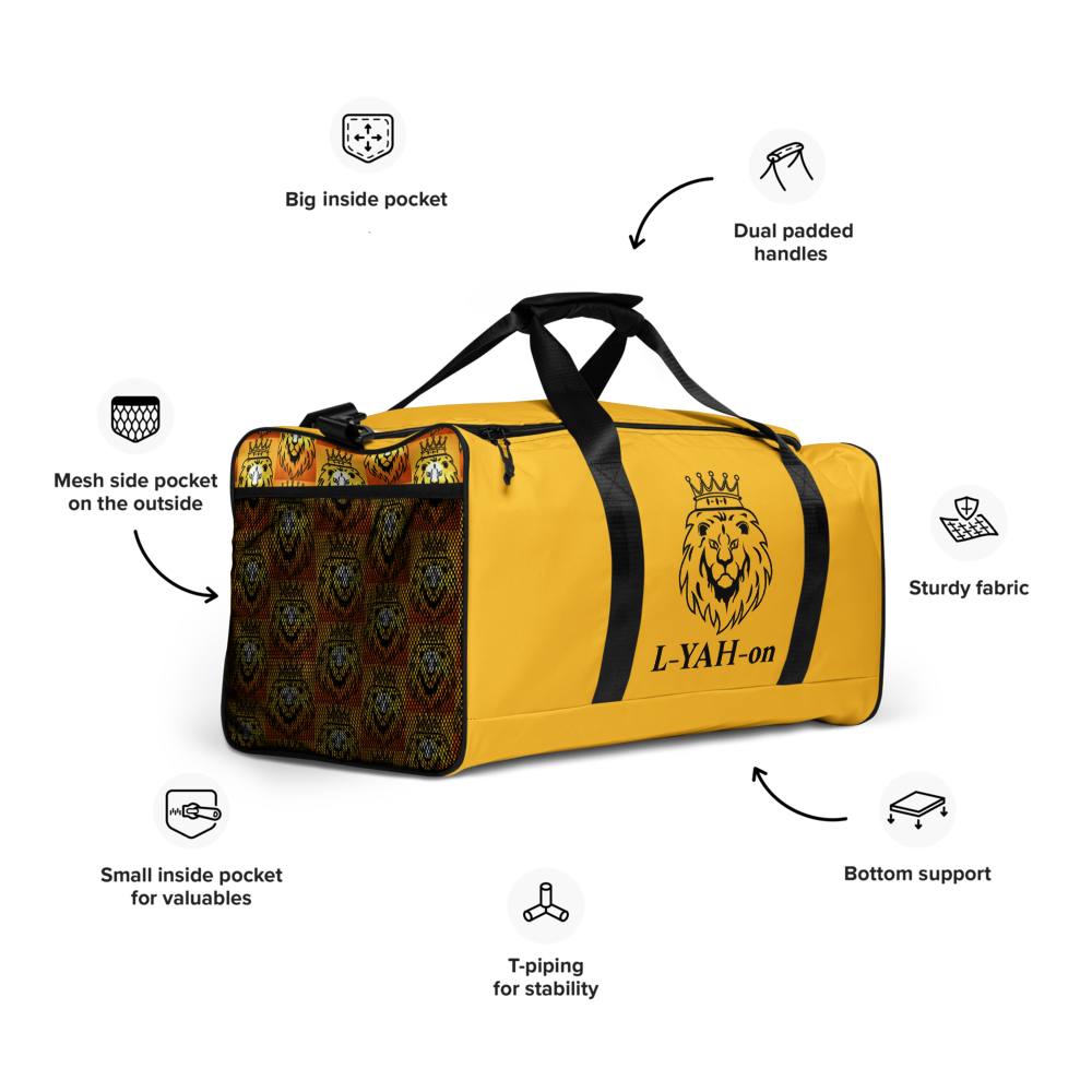 Golden Duffle Bag