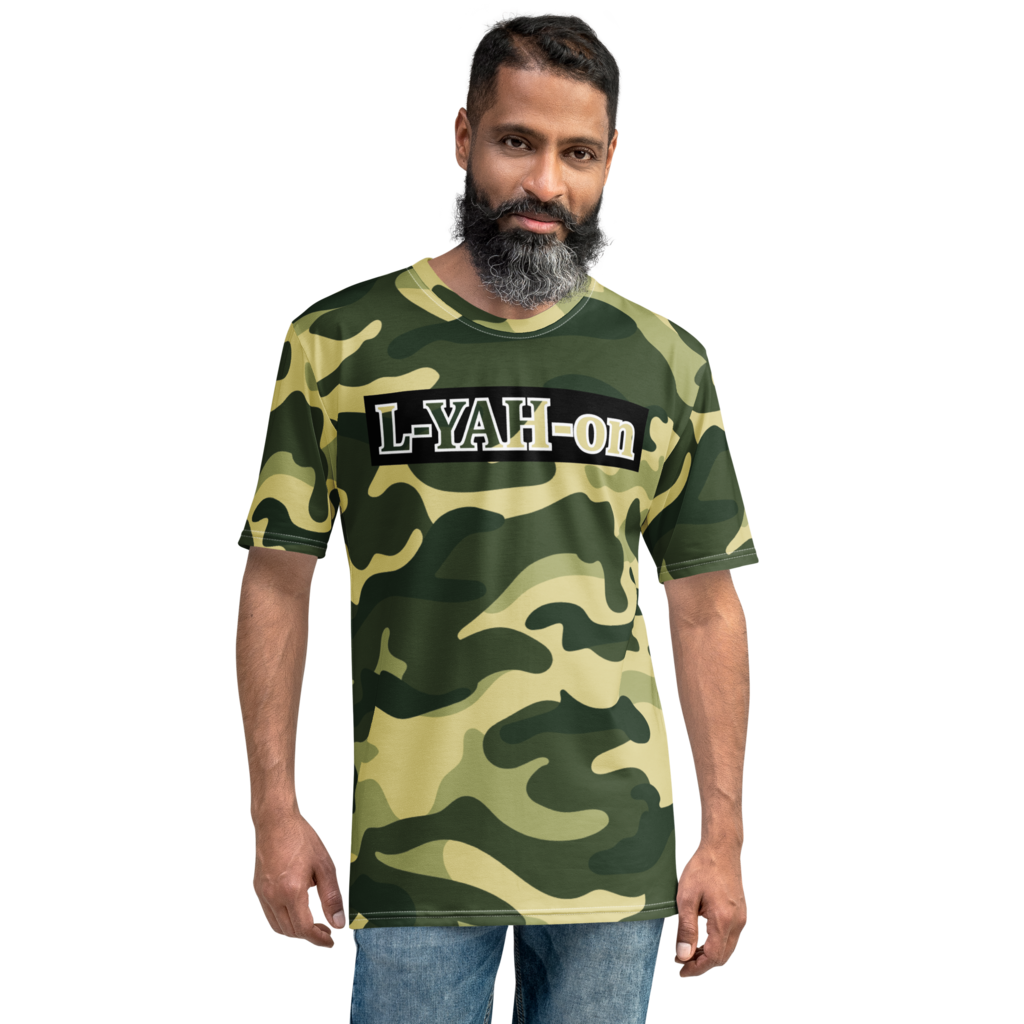 T-shirt camouflage vert L-YAH-on