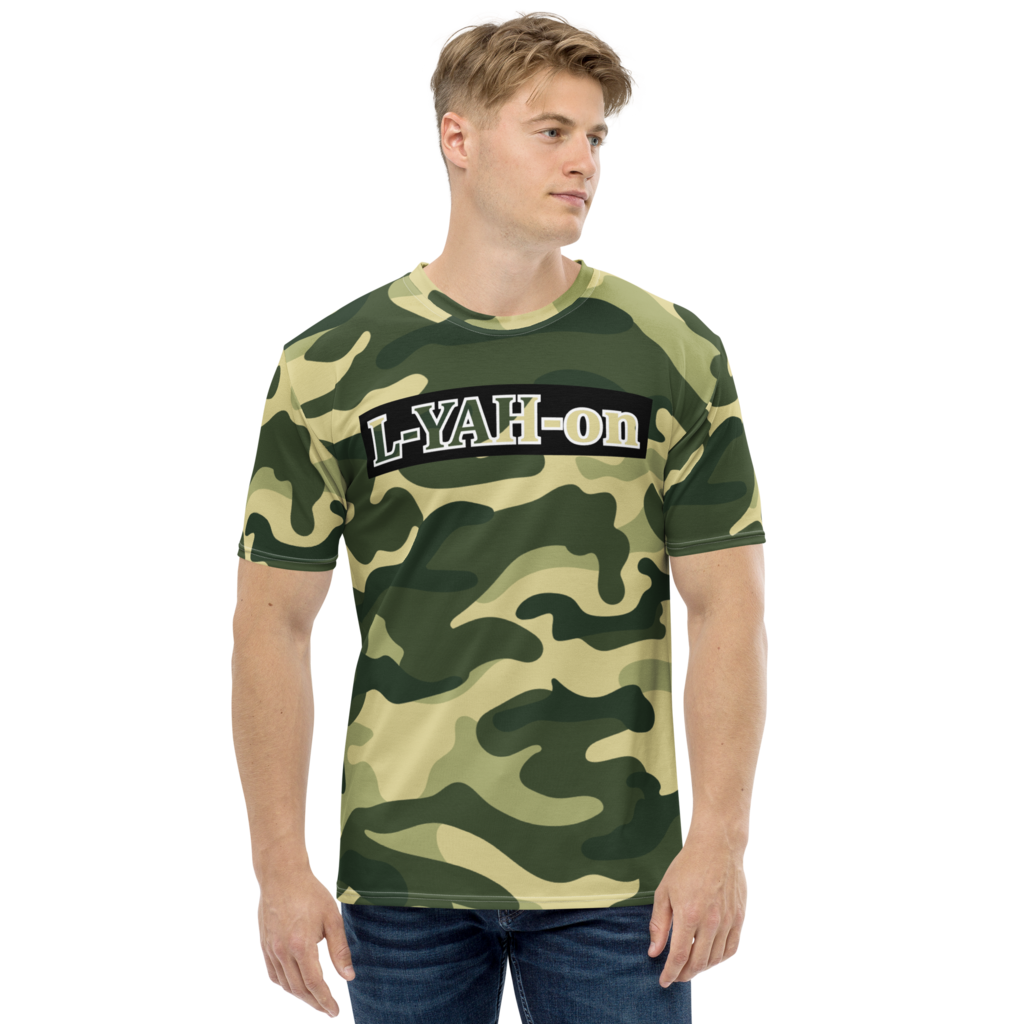 T-shirt camouflage vert L-YAH-on