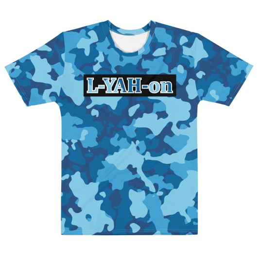 T-shirt camouflage bleu L-YAH-on