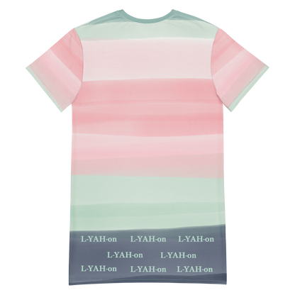 L-YAH-on Tricolor T-Shirt Dress