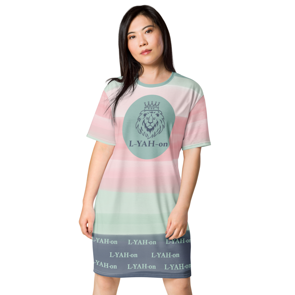 L-YAH-on Tricolor T-Shirt Dress