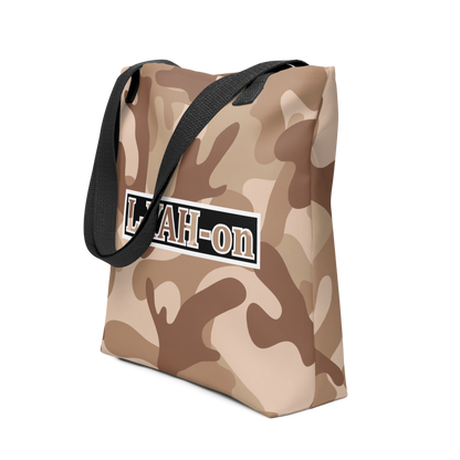 L-YAH-on Brown Camo Tote Bag