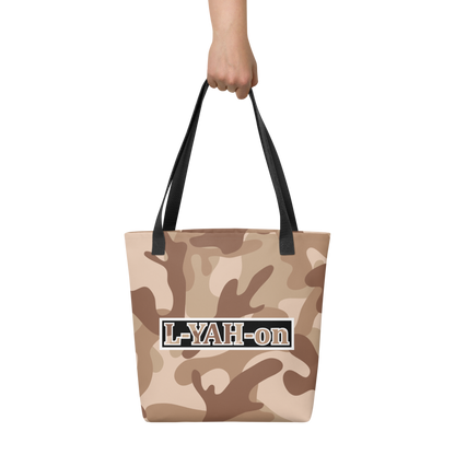 L-YAH-on Brown Camo Tote Bag