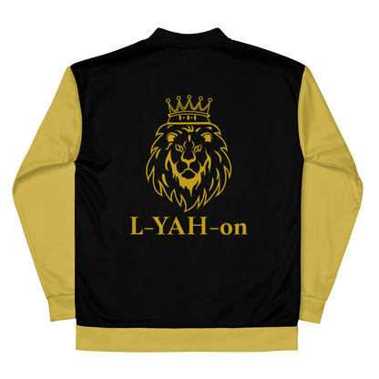 L-YAH-on Chaqueta bomber negra/dorada
