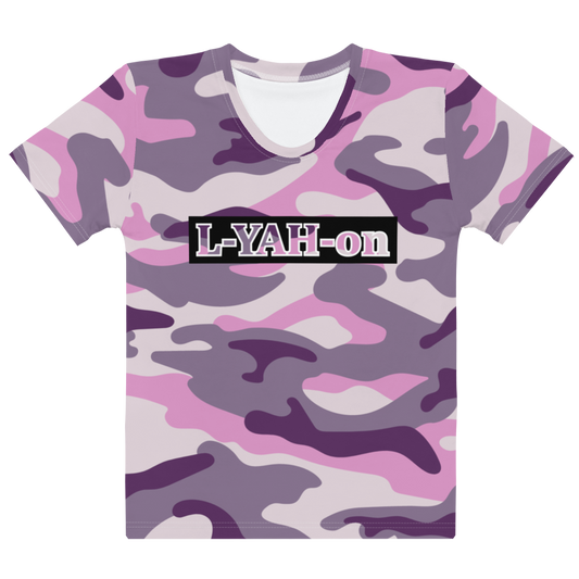 L-YAH-on camiseta de camuflaje morado