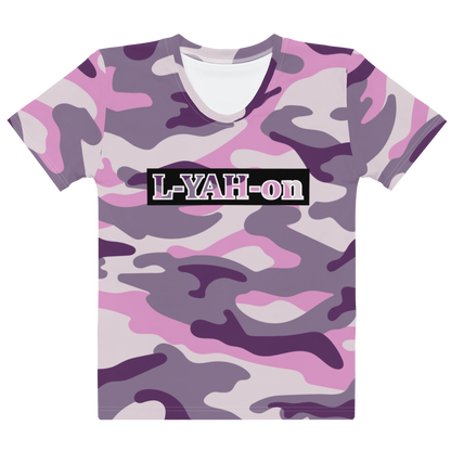L-YAH-on camiseta de camuflaje morado