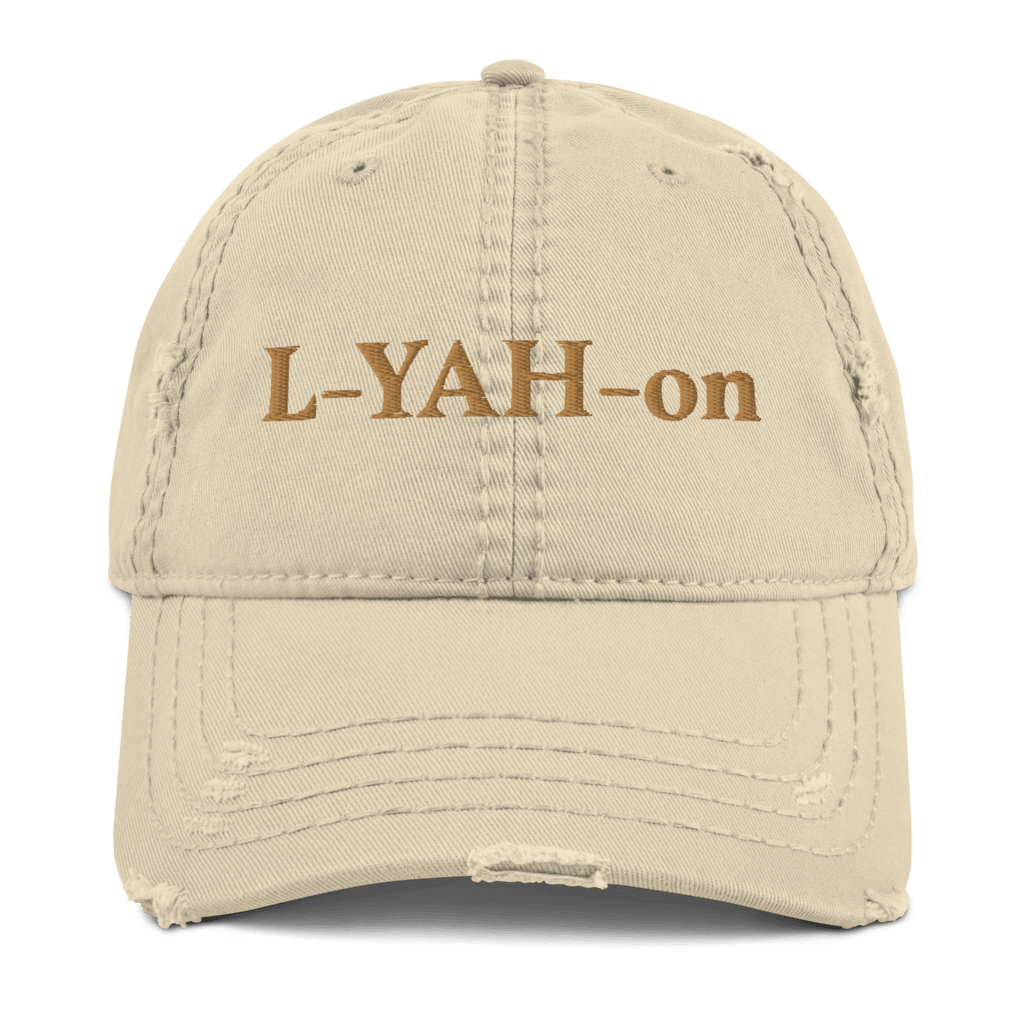 distressed dad hat - inspirational accessories - faith-based online store