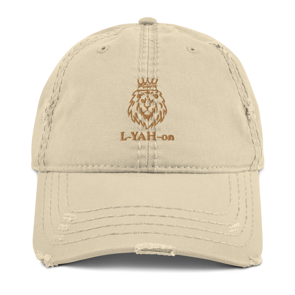 Distressed L-YAH-on Dad Hat
