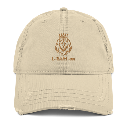 Distressed L-YAH-on Dad Hat