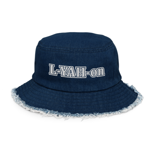 L-YAH-on Sombrero de pescador de mezclilla desgastada